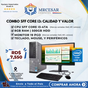 PC Completa Core i3 4ta + Monitor 19"