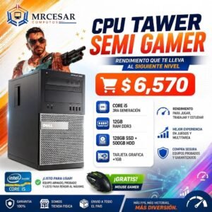 CPU Tower Semi Gamer Dell OptiPlex Core i5